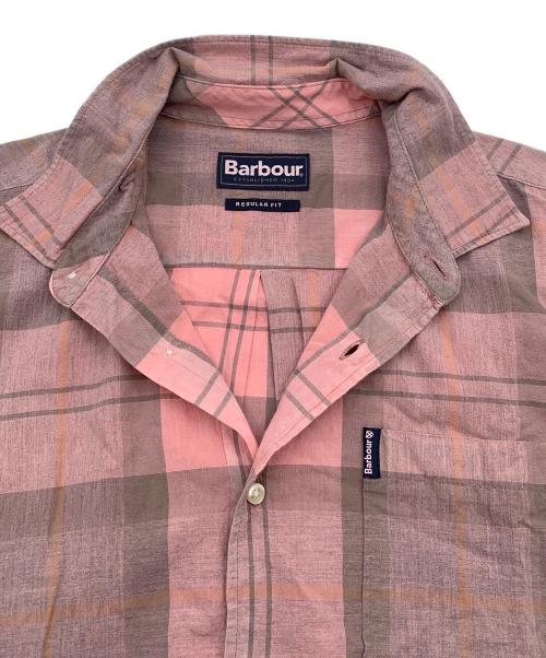 Barbour（バブアー）Barbour (バブアー) 半袖シャツ ピンク サイズ:Ｍの古着・服飾アイテム