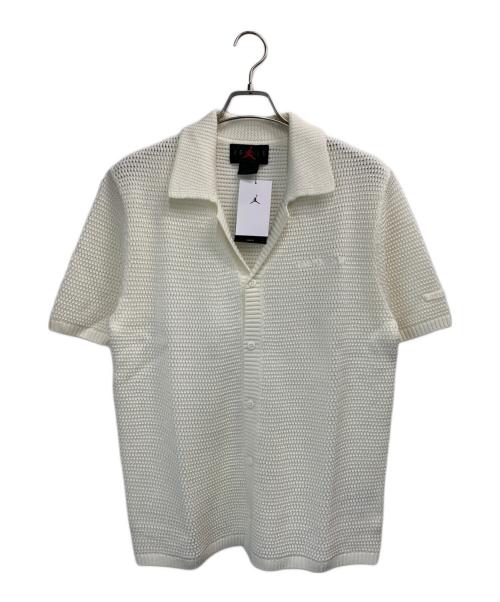 NIKE（ナイキ）NIKE (ナイキ) JORDAN (ジョーダン) ニット ショートスリーブ トップ ホワイト サイズ:Sの古着・服飾アイテム