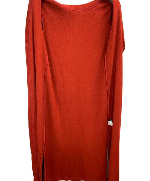 VIVIENNE TAM（ヴィヴィアンタム）VIVIENNE TAM (ヴィヴィアンタム) 長袖ワンピース レッド サイズ:38の古着・服飾アイテム