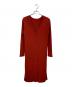 VIVIENNE TAM（ヴィヴィアンタム）の古着「長袖ワンピース」｜レッド