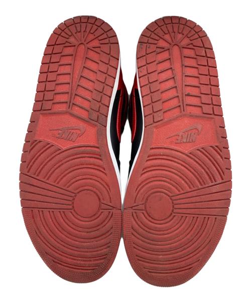 NIKE（ナイキ）NIKE (ナイキ) AIR JORDAN 1 MID ハイカットスニーカー レッド×ブラック サイズ:28.5cmの古着・服飾アイテム