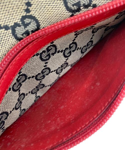 GUCCI（グッチ）GUCCI (グッチ) トートバッグ レッド×ベージュの古着・服飾アイテム