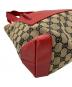 中古・古着 GUCCI (グッチ) トートバッグ レッド×ベージュ：6000円