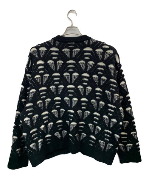IROQUOIS（イロコイ）IROQUOIS (イロコイ) 厚手カーディガン ブラック サイズ:2の古着・服飾アイテム