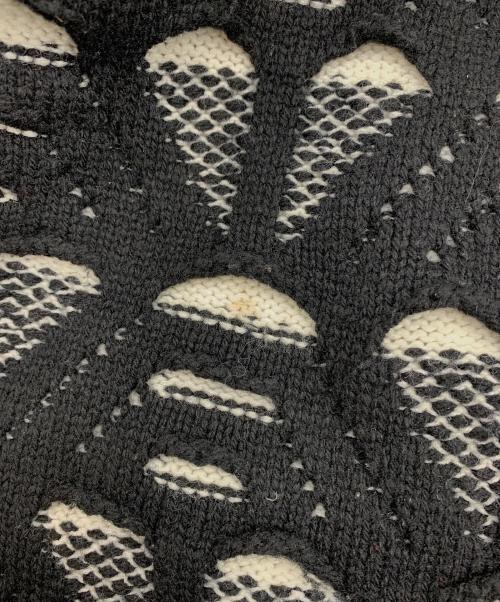 IROQUOIS（イロコイ）IROQUOIS (イロコイ) 厚手カーディガン ブラック サイズ:2の古着・服飾アイテム