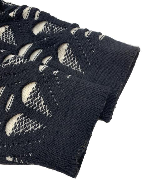 IROQUOIS（イロコイ）IROQUOIS (イロコイ) 厚手カーディガン ブラック サイズ:2の古着・服飾アイテム