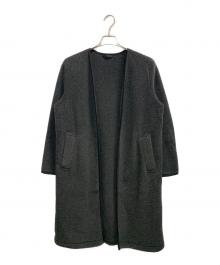 MACKINTOSH LONDON（マッキントッシュ ロンドン）の古着「フリースノーカラーコート」｜ダークグレー