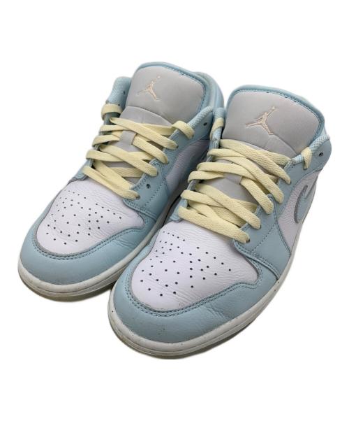 NIKE（ナイキ）NIKE (ナイキ) AIR JORDAN 1 LOW SE ローカットスニーカー ホワイト×ブルー サイズ:27.5cmの古着・服飾アイテム