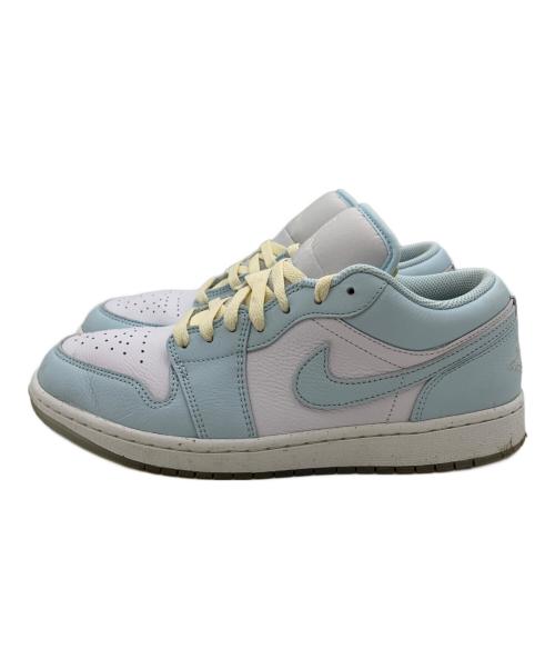 NIKE（ナイキ）NIKE (ナイキ) AIR JORDAN 1 LOW SE ローカットスニーカー ホワイト×ブルー サイズ:27.5cmの古着・服飾アイテム