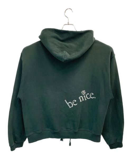 ERL（イーアールエル）ERL (イーアールエル) プルオーバーパーカー グリーン サイズ:Mの古着・服飾アイテム