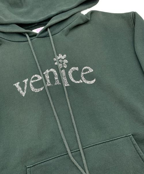 ERL（イーアールエル）ERL (イーアールエル) プルオーバーパーカー グリーン サイズ:Mの古着・服飾アイテム