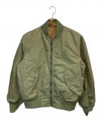 LACOSTEラコステ）の古着「リバーシブル MA-1ジャケット」｜グリーン