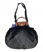 LONGCHAMPロンシャン）の古着「ル プリアージュフィレ Lショルダーバッグ」｜ブラック