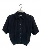 NEPLAネプラ）の古着「ニットポロシャツ」｜ブラック