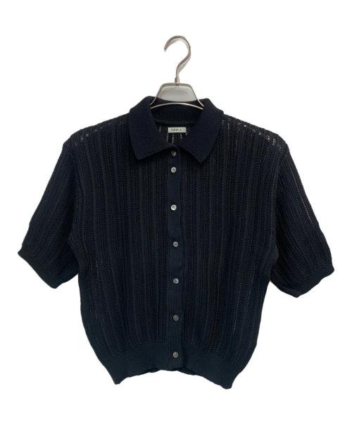 NEPLA（ネプラ）NEPLA (ネプラ) ニットポロシャツ ブラック サイズ:1(F)の古着・服飾アイテム