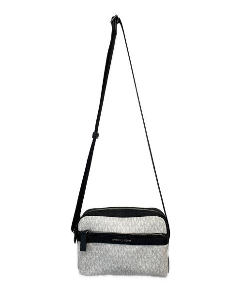 MICHEL KLEIN（ミッシェルクラン）MICHEL KLEIN (ミッシェルクラン) ショルダーバッグ ホワイト×ブラックの古着・服飾アイテム