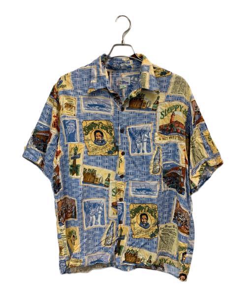 reyn spooner（レイン スプナー）reyn spooner (レイン スプナー) アロハシャツ ブルー×ベージュ サイズ:Lの古着・服飾アイテム