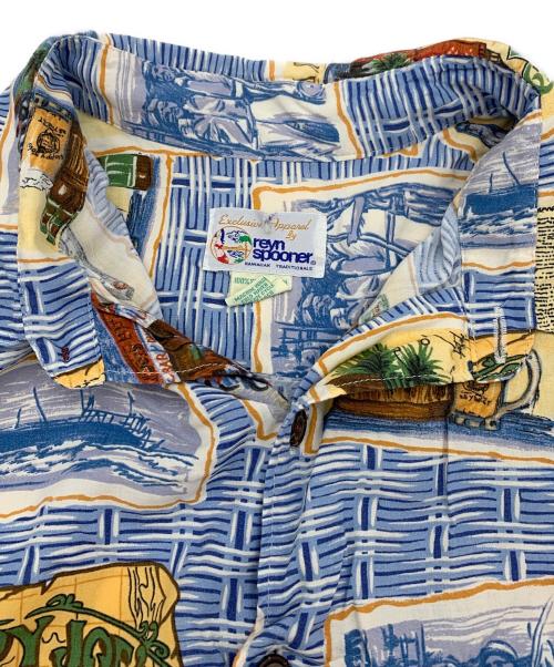 reyn spooner（レイン スプナー）reyn spooner (レイン スプナー) アロハシャツ ブルー×ベージュ サイズ:Lの古着・服飾アイテム