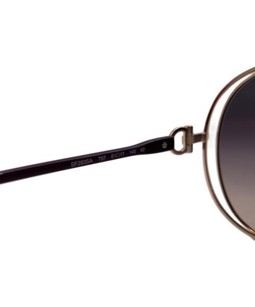 Salvatore Ferragamo（サルヴァトーレ フェラガモ）Salvatore Ferragamo (サルヴァトーレ フェラガモ) サングラス パープルの古着・服飾アイテム