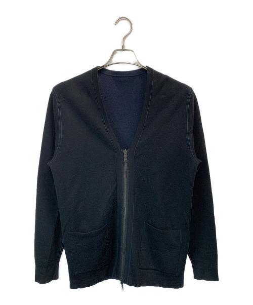 JOSEPH HOMME（ジョゼフ オム）JOSEPH HOMME (ジョゼフ オム) リバーシブルニットジャケット ネイビー×ブラック サイズ:48の古着・服飾アイテム