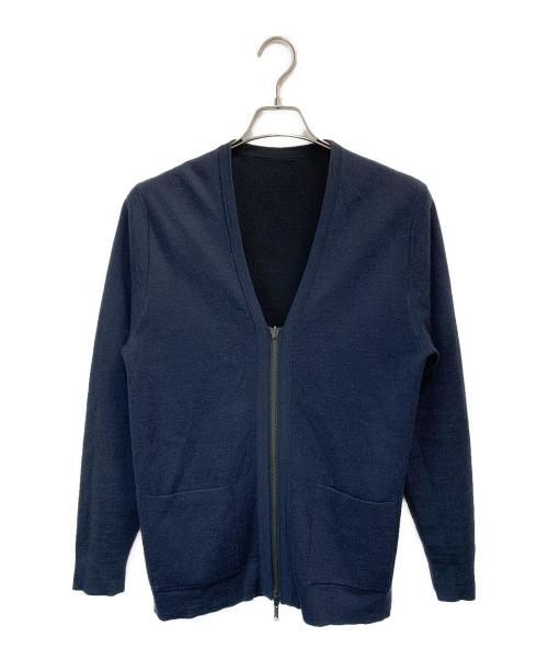 JOSEPH HOMME（ジョゼフ オム）JOSEPH HOMME (ジョゼフ オム) リバーシブルニットジャケット ネイビー×ブラック サイズ:48の古着・服飾アイテム