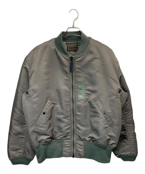 ALPHA（アルファ）ALPHA (アルファ) MA-1 DOBBS MODEL FADED グリーン サイズ:XLの古着・服飾アイテム