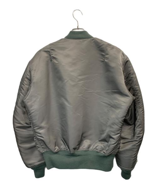 ALPHA（アルファ）ALPHA (アルファ) MA-1 DOBBS MODEL FADED グリーン サイズ:XLの古着・服飾アイテム