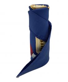 HERMES（エルメス）の古着「シルクスカーフ カレ90 AUX CHAMPS」｜ネイビー