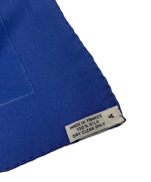 HERMES（エルメス）HERMES (エルメス) シルクスカーフ カレ90 AUX CHAMPS ネイビーの古着・服飾アイテム
