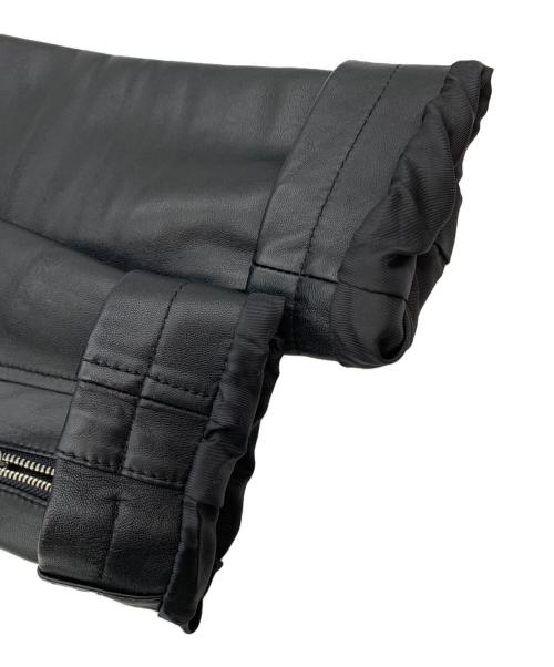 BEAUTY&YOUTH（ビューティーアンドユース）BEAUTY&YOUTH (ビューティーアンドユース) BY シープレザーライダース ブラック サイズ:Sの古着・服飾アイテム