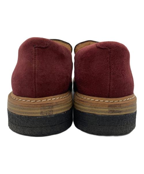 CLARKS（クラークス）CLARKS (クラークス) Zante Spring Womens Tassel Loafer ワインレッド サイズ:24.5cmの古着・服飾アイテム