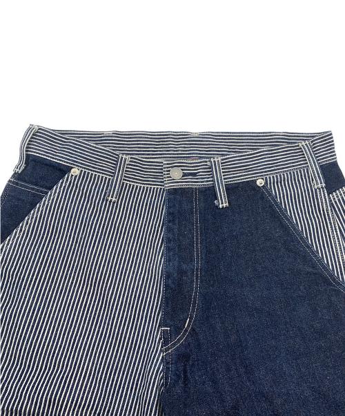 児島ジーンズ（コジマジーンズ）児島ジーンズ (コジマジーンズ) デニムハーフパンツ ヒッコリー インディゴ サイズ:32の古着・服飾アイテム
