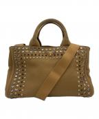 PRADAプラダ）の古着「2WAYトートバッグ」｜ブラウン