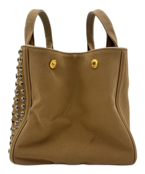 PRADA（プラダ）PRADA (プラダ) 2WAYトートバッグ ブラウンの古着・服飾アイテム