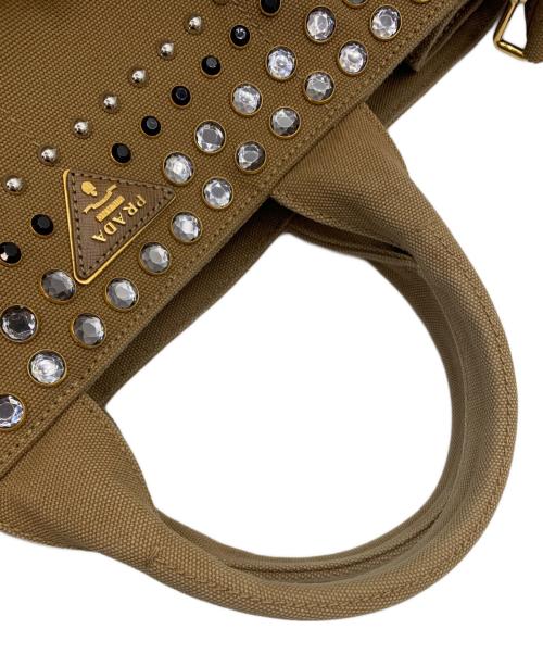 PRADA（プラダ）PRADA (プラダ) 2WAYトートバッグ ブラウンの古着・服飾アイテム