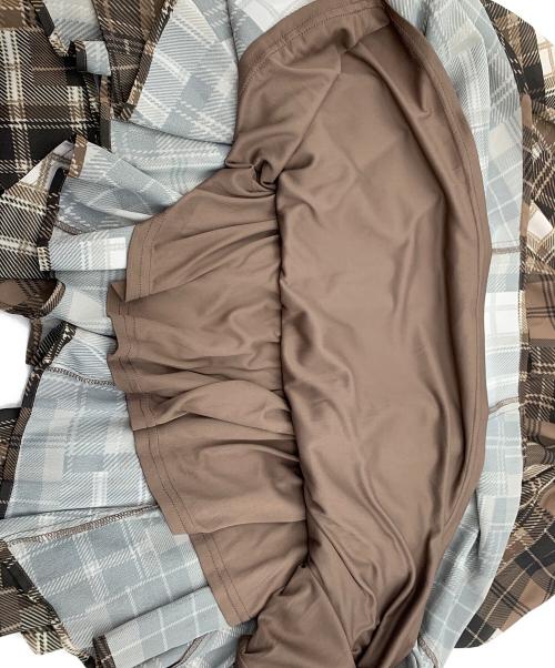 rienda（リエンダ）rienda (リエンダ) シアーパターンイレヘムワンピ ブラウン サイズ:Sの古着・服飾アイテム