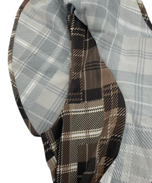 rienda（リエンダ）rienda (リエンダ) シアーパターンイレヘムワンピ ブラウン サイズ:Sの古着・服飾アイテム