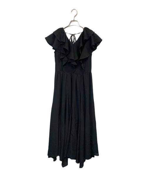 rienda（リエンダ）rienda (リエンダ) シアーパターンイレヘムワンピ ブラック サイズ:Ｍの古着・服飾アイテム