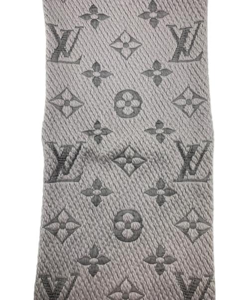 LOUIS VUITTON（ルイ ヴィトン）LOUIS VUITTON (ルイ ヴィトン) エシャルプ ロゴマニア グリペルル グレーの古着・服飾アイテム