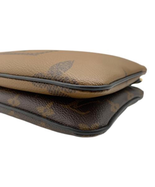 LOUIS VUITTON（ルイ ヴィトン）LOUIS VUITTON (ルイ ヴィトン) ポシェット・ドゥーブルジップ ブラウンの古着・服飾アイテム