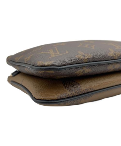 LOUIS VUITTON（ルイ ヴィトン）LOUIS VUITTON (ルイ ヴィトン) ポシェット・ドゥーブルジップ ブラウンの古着・服飾アイテム
