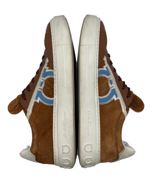 Salvatore Ferragamo（サルヴァトーレ フェラガモ）Salvatore Ferragamo (サルヴァトーレ フェラガモ) ローカットスニーカー ブラウン サイズ: 7 1/2の古着・服飾アイテム