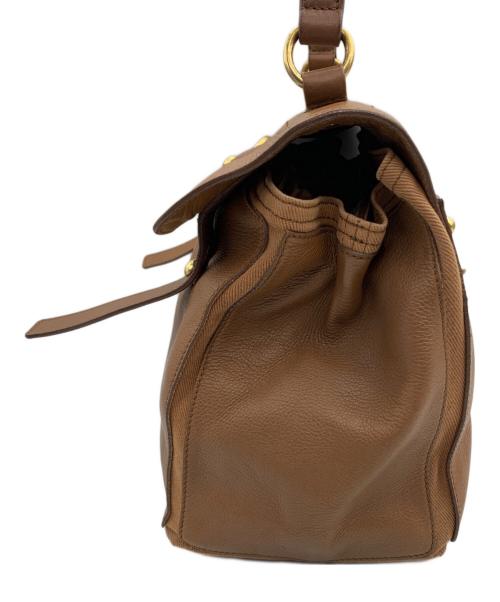 Yves Saint Laurent（イヴサンローラン）Yves Saint Laurent (イヴサンローラン) ミューズトゥ ハンドバッグ ブラウンの古着・服飾アイテム