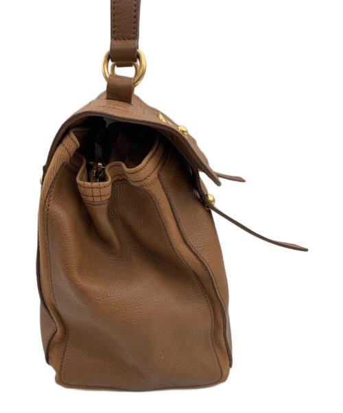 Yves Saint Laurent（イヴサンローラン）Yves Saint Laurent (イヴサンローラン) ミューズトゥ ハンドバッグ ブラウンの古着・服飾アイテム