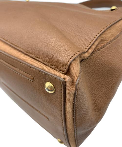 Yves Saint Laurent（イヴサンローラン）Yves Saint Laurent (イヴサンローラン) ミューズトゥ ハンドバッグ ブラウンの古着・服飾アイテム