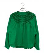 rosy monsterロージーモンスター）の古着「長袖ブラウス」｜グリーン