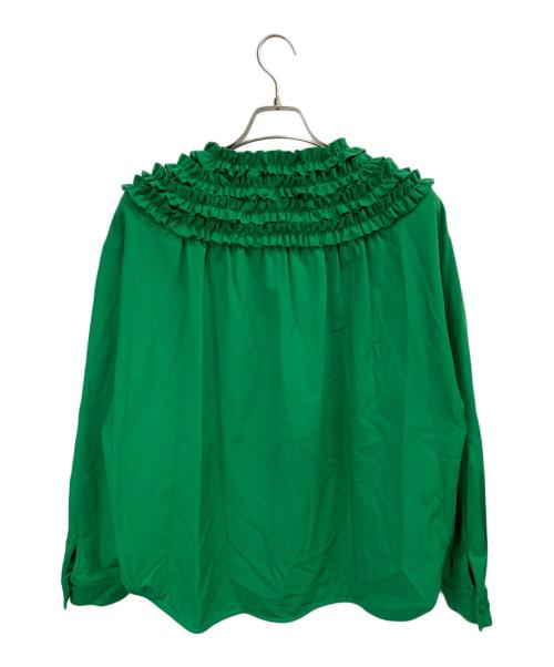 rosy monster（ロージーモンスター）rosy monster (ロージーモンスター) 長袖ブラウス グリーン サイズ:Fの古着・服飾アイテム