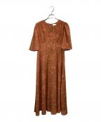 CELFORDセルフォード）の古着「半袖ワンピース」｜ブラウン