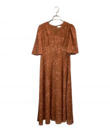 CELFORD（セルフォード）の古着「半袖ワンピース」｜ブラウン