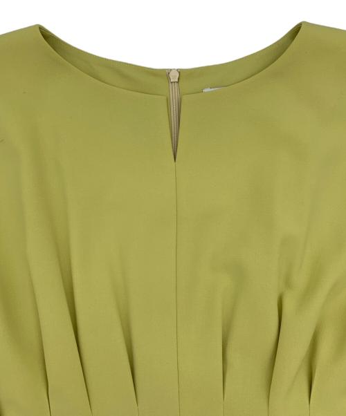 TIARA（ティアラ）TIARA (ティアラ) 半袖ワンピース イエロー サイズ:記載なしの古着・服飾アイテム